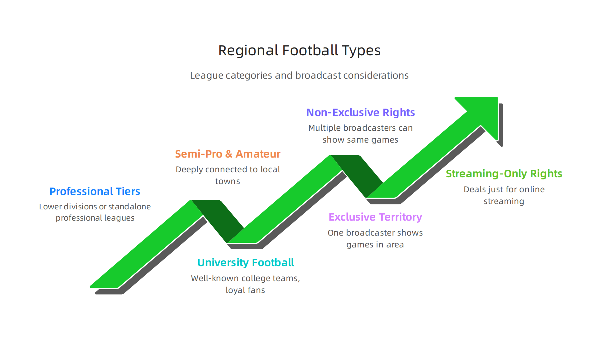 Broadcasting Regional Football: Solutions for Global Reach and Revenue Growth 3 Understanding the diverse categories of regional football leagues helps broadcasters tailor their content strategies.